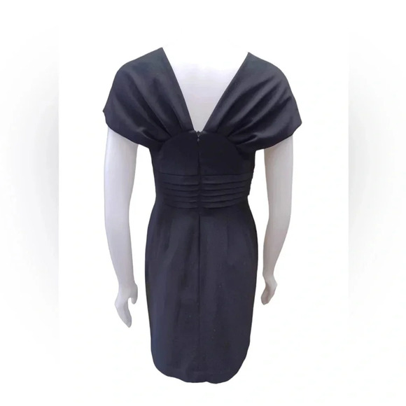 Eliza J Black Cap Sleeve  Dress Size 6 - Picture 2 of 9